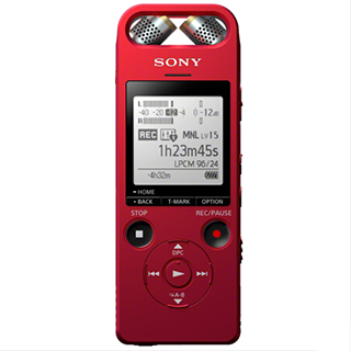 京聰商城索尼（SONY）ICD-SX2000 Hi-Res高解析度立體聲數碼錄音棒 三向麥克風 （紅）總代理批發