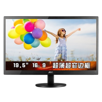 京聰商城AOC E2070SWN 19.5英寸LED背光節能窄邊框液晶顯示器（黑色）總代理批發