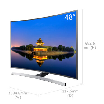 京聰商城三星（SAMSUNG）UA48JU6800JXXZ 48英寸4K高清曲面智能網絡液晶電視 總代理批發