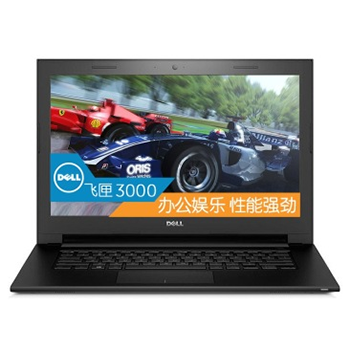 京聰商城戴爾（DELL）靈越 飛匣3000系列 Ins14C-4528B 14英寸筆記本電腦（i5-5200U 4G 500G GT920M 2G獨顯 Win8）黑總代理批發(fā)